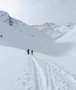 Im Anstieg zum Piz Piot