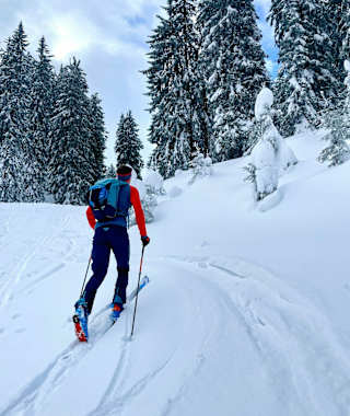 Einige Meter können auch abseits der Pisten gegangen werden.