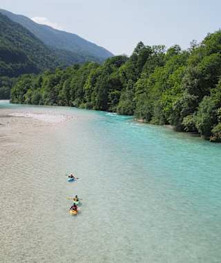 Flusswandern auf der Soča ab Kobarid