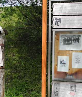 der Transportweg der Sole wird bei diesem Wanderweg dargestellt