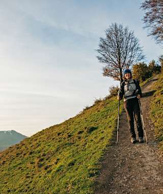 Beim Abstieg von der Sonntratn kann es schon langsam dämmrig werden.