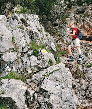 Abstieg über den Wagnersteig