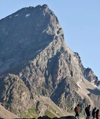 Auf dem Weg von der Tuoihütte nach Ftan