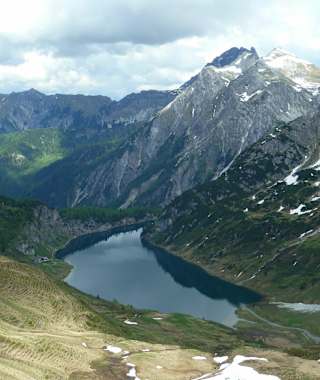 Panoramaerlebnis hoch über dem Tappenkarsee 1.820m