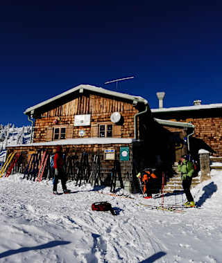 Das Taubensteinhaus im Winter