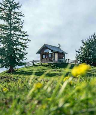 Die Bezoldhütte auf dem Toten Mann