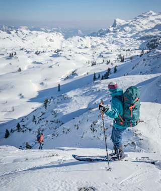 Eine der Abfahrten am Hochplateau des Toten Gebirges