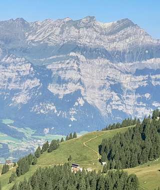 Blick zurück zur Äugstenhütte