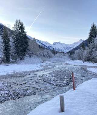 Am Jägerstand mit Blick über die Trettach