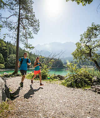 Trailrunning am wunderschönen Eibsee