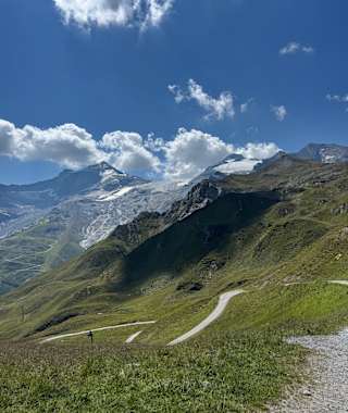 Blick vom Tuxer Joch Haus in Zillertal