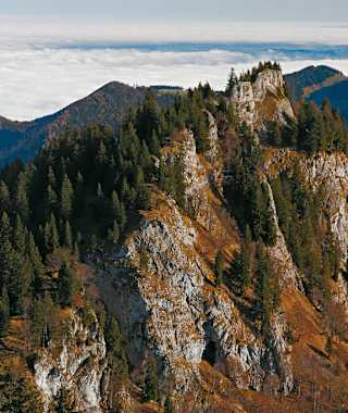 Die Felsköpfe der Zellerwand
