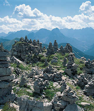 Am Steinmandl-Garten oberhalb der Tölzer Hütte.