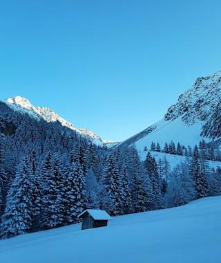 Unterwegs zur Schattenlaganthütte