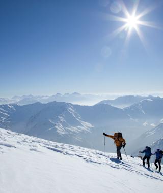 Der Tag beginnt mit dem Anstieg zum Similaun.