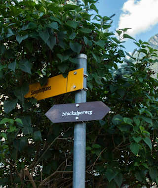 Der gut markierte Weg