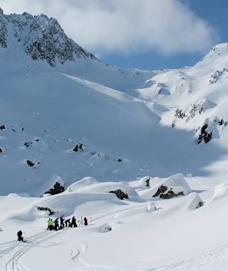 Vom Tomasee in Richtung Piz Badus