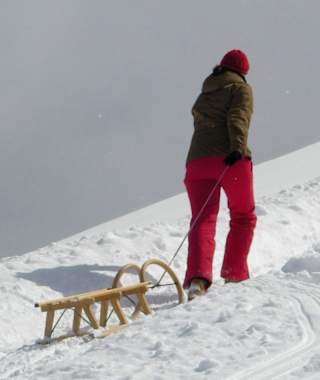 Rodelbahn vom Wank ins Tal