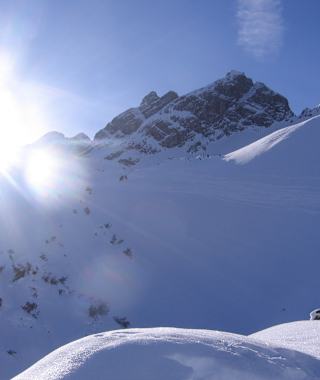 In den Schrofen unterhalb der Bettlerspitze