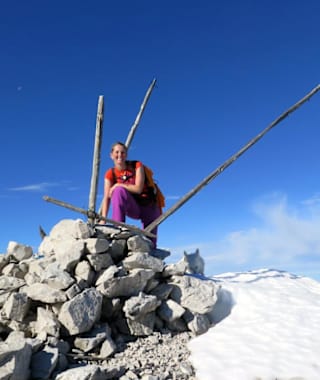 Das etwas skurile Gipfelkreuz