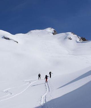 Rauchkofelboden mit Gipfelflanke