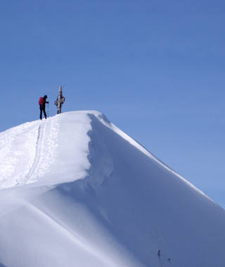 Am Gipfel des Zafernhorn