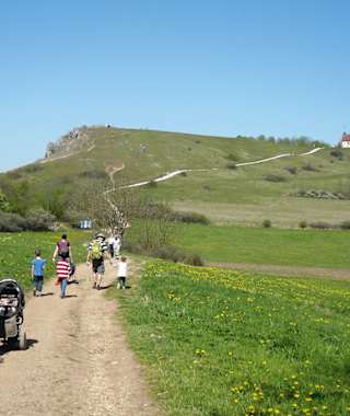 Beliebtes Ausflugsziel und Wallfahrtsort der Franken: das »Walberla«