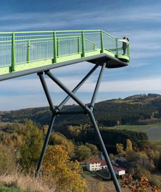 Saaletal am Wachhügel in Pottiga