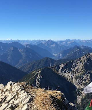 Bergpanorama von der Kreuzspitze
