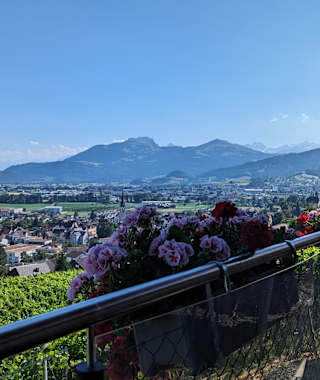 Kulinarische Wanderung Aussicht