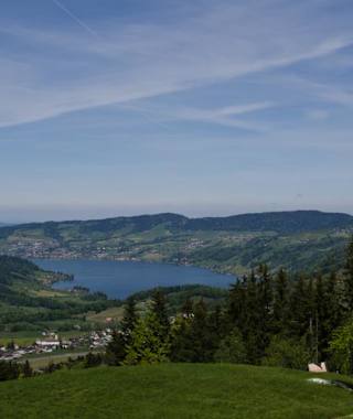 Fantastischer Ausblick ins Ägerital.
