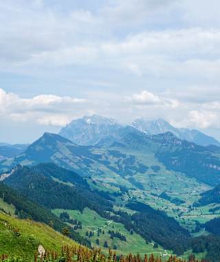 Toggenburger Höhenweg Etappe 3 Blick Säntis