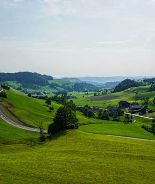 Toggenburger Höhenweg Etappe 6 Blick nördliches Toggenburg