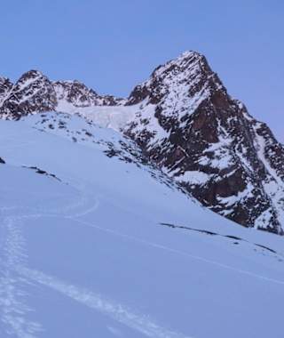 Dämmerung im Plangeroß-Tal, "Bei der Ploder" - unter dem Ploderkogel (=Vorgipfel der Seekarlesschneid).