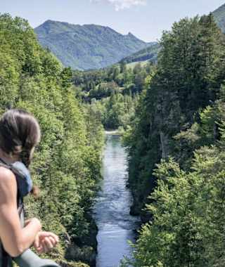 Blick auf den Steyrdurchbruch - Weg der Achtsamkeit