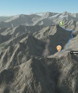 3-D-Ansicht der Wanderung auf das Wichelhorn