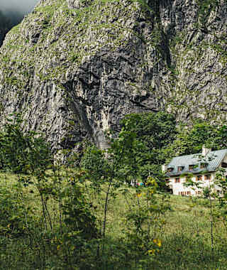 Die Berggaststätte Wimbachschloss im Nationalpark Berchtesgaden