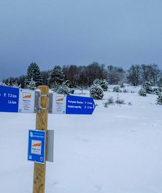 Auch das Wintermärchen ist sehr gut ausgeschildert