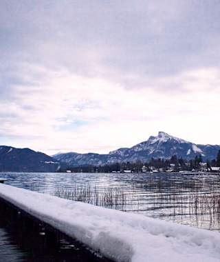 Winteridylle am stillen Mondsee
