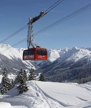Mit der Gondel erreicht man den Ausgangspunkt