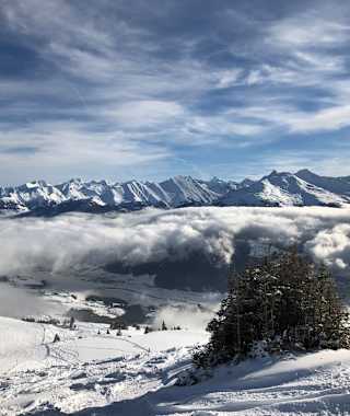 Vom Gipfel der Resterhöhe bietet sich ein schöner Ausblick auf das Saalachtal.