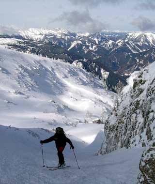 Aufstieg durch den Wurzengraben