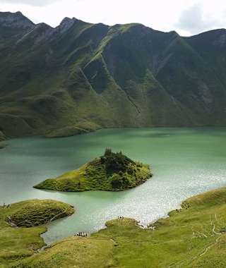 Der Schrecksee liegt im Naturschutzgebiet Allgäuer Hochalpen.