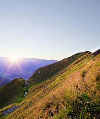 Sonnenuntergang am Zwölferkogelweg