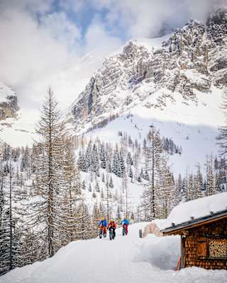 Fatbike-Downhill von der Türlwandhütte am Fuße des Dachsteins