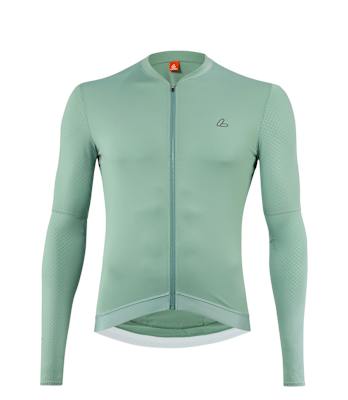 Löffler Radtrikot langarm in Grün aus der Gravel-Kollektion SKYS