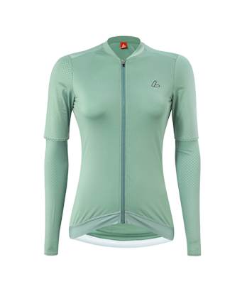 Löffler Radtrikot langarm in Grün aus der Gravel-Kollektion SKYS
