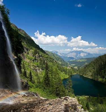 Die Hans Wödl Hütte beim Steirischen Bodensee
