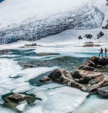 Gletschersee am Fuß des Turmferners in den Alpeiner Bergen