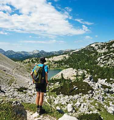 Der Blick auf das Salzburger Sieben Seen Tal.